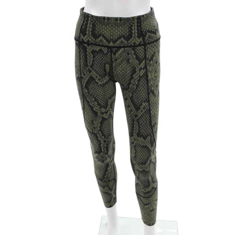 Varley Women Black Animal Print Ankle Jeggings Size XS